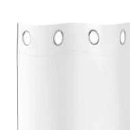 Завеси за затъмняване с пръстени 2 pcs Чисто бяло 260 x 140 см