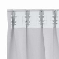 Завеси за затъмняване с пръстени 2 pcs Светло Сиво 245 x 140 см