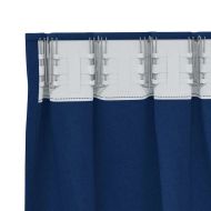 Завеси за затъмняване с пръстени 2 pcs Тъмен син 260 x 140 см