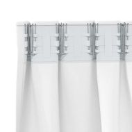 Завеси за затъмняване с пръстени 2 pcs Ярко бяло 175 x 140 см