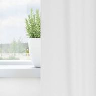 Завеси за затъмняване с пръстени 2 pcs Чисто бяло 175 x 140 см