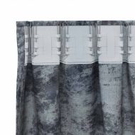 Кадифени завеси 2 pcs Сребристо сиво 175 x 140 см Кадифе