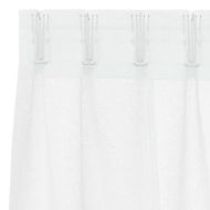 Перде от воал С завеси 2 pcs Бяло 245 x 140 см Полиестер