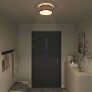 Таванна лампа с прожектори Черно 30 x 30 x 13,5 см текстил