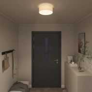 Таванна лампа с прожектори Бяло 30 x 30 x 13,5 см текстил