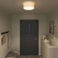 Таванна лампа с прожектори Бяло 38 x 38 x 13,5 см текстил