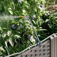 Градинска саксия 3 pcs Кафяво Стомана