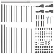 Градска ограда Сив 170 x 190 см Прахово боядисана стомана