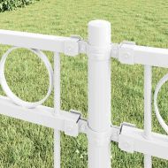Елемент на оградата Assen Бяло 170 х 130 см Стомана