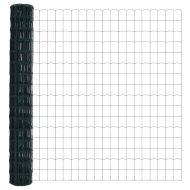 Европейска ограда Зелен 1,6 x 10 m Желязо с PVC покритие