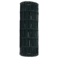 Европейска ограда 0,8 x 25 m Желязо с PVC покритие Зелено