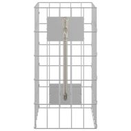 Габионен кран Сребрист 26 x 25 x 50 см Неръждаема стомана