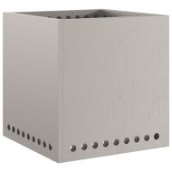 Бездимна камина Кафяво 48 x 48 x 50 см Патинираща стомана