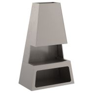 Огнище Кафяво 60 x 35 x 100 см Патинираща стомана