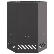 Бездимна огнище Черно 38 x 38 x 51 см Кортенова стомана