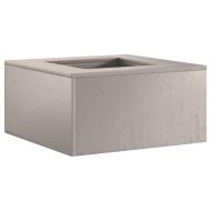 Огнище Кафяво 60 x 60 x 30 cm Патинираща стомана