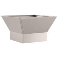 Огнище Кафяво 60 x 60 x 35 cm Патинираща стомана