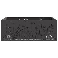 Огнище Черно 80 x 80 x 30 cm Стомана