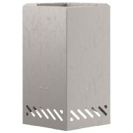 Бездимна камина Кафяво 38 x 38 x 51 см Патинираща стомана