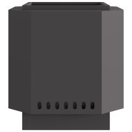 Бездимна камина Черно 48 x 48 x 51 см Стомана