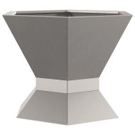 Огнище Кафяво 50 x 50 x 40 cm Патинираща стомана