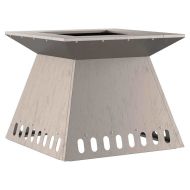 Огнище Кафяво 48 x 48 x 40 см Патинираща стомана