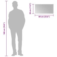 LED огледало за баня, 60x30 см