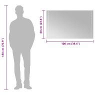 LED огледало за баня, 100x60 см