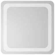 LED огледало за баня, 40x40 см