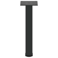 Крака за масичка за кафе, 4 бр., черни, 42-44 см, стомана