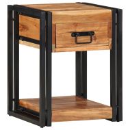 Нощен шкаф 2 pcs Кафяво 40 x 35 x 50 см Солидно акациево дърво