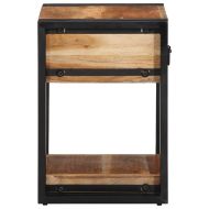 Нощен шкаф 2 pcs Кафяво 40 x 35 x 50 см Солидно акациево дърво
