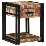 Нощен шкаф 2 pcs 40 x 40 x 50 cm Солидно възстановено дърво