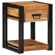 Нощен шкаф 2 pcs Кафяво 40 x 40 x 50 cm Солидно акациево дърво