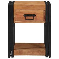 Нощен шкаф 2 pcs Кафяво 40 x 40 x 50 cm Солидно акациево дърво