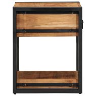Нощен шкаф 2 pcs Кафяво 40 x 40 x 50 cm Солидно акациево дърво