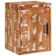 Нощно шкафче Кафяво Масивна регенерирана дървесина