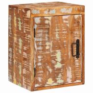 Нощно шкафче Кафяво Масивна регенерирана дървесина