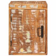 Нощно шкафче 2 pcs Кафяво Масивна регенерирана дървесина