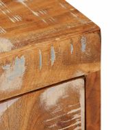 Нощно шкафче 2 pcs Кафяво Масивна регенерирана дървесина