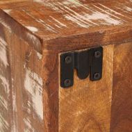 Нощно шкафче 2 pcs Кафяво Масивна регенерирана дървесина