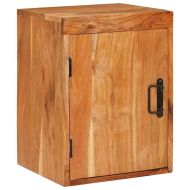 Нощно шкафче Кафяво 35 x 33 x 48 см Солидно дърво акация