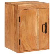 Нощно шкафче Кафяво 35 x 33 x 48 см Солидно дърво акация