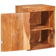 Нощно шкафче Кафяво 35 x 33 x 48 см Солидно дърво акация