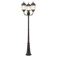 Градинска светлина Бронзов 61 x 53 x 235 см Алуминий и стъкло