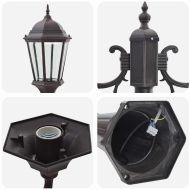 Градинска светлина Бронзов 68 x 20 x 235 см Алуминий и стъкло