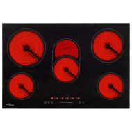 Керамичен плот с 5 котлона, сензорен контрол, 90 см, 8500 W