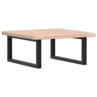 Стенен рафт за мивка, стомана и масивно дърво дъб