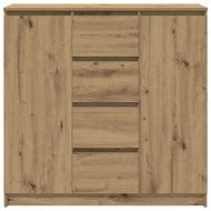 Бюфет с чекмеджета дъб артизан 100,5x35x98,5 см инженерно дърво