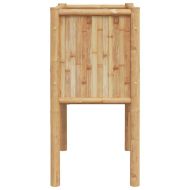 Повдигнато легло Кафяво 70 x 35 x 70 см Бамбук